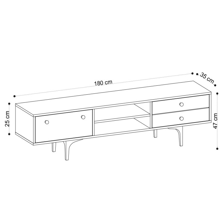 Mueble TV Alessa roble