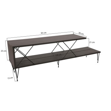 Mueble TV Street marron oscuro - 854KLN3056