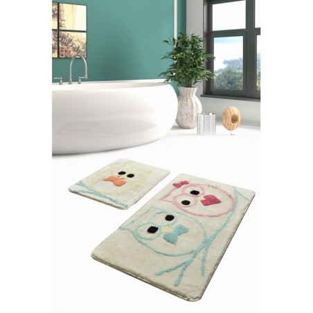 Alfombra de baño Set (2 piezas) Baykuş  multicolor