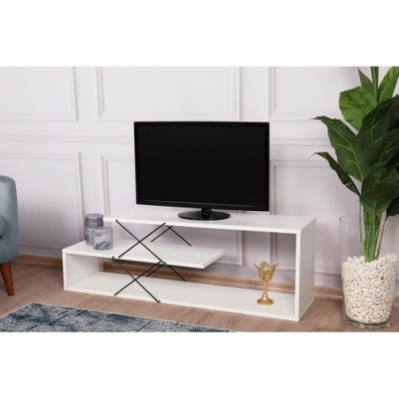 Mueble TV Zig Zag blanco