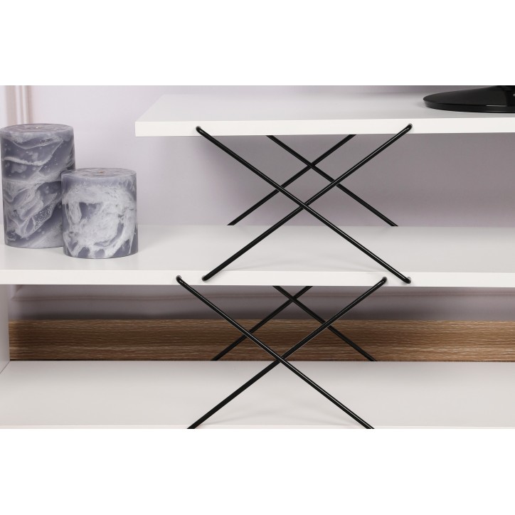 Mueble TV Zig Zag blanco