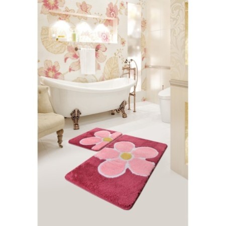 Alfombra de baño Set (2 piezas) Flower  multicolor