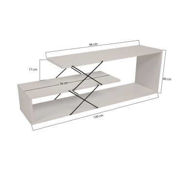 Mueble TV Zig Zag blanco - 854KLN3062