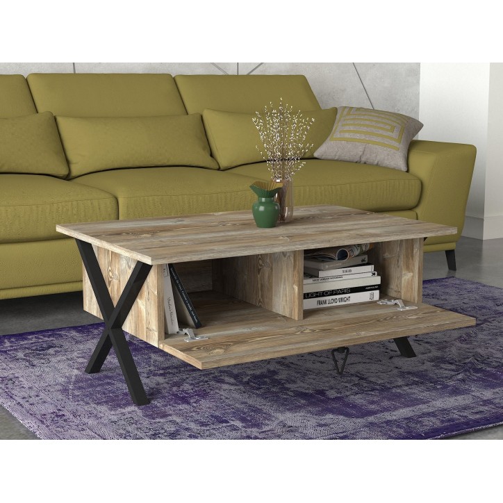 Mesa de centro Zeth-Patik madera beige