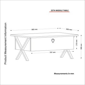 Mesa de centro Zeth-Patik madera beige - 804TRH2817