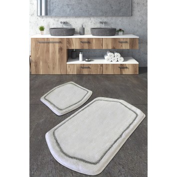 Alfombra de baño Set (2 piezas) Genom  blanco