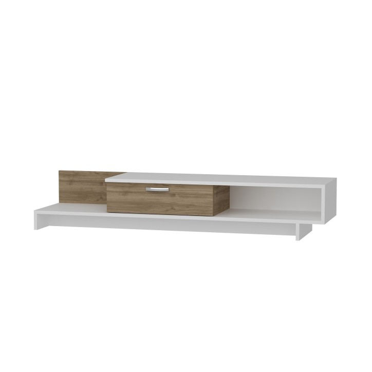 Mueble TV Wrap nogal blanco