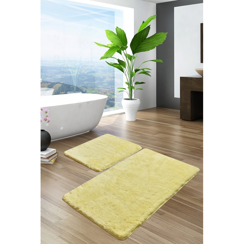 Alfombra de baño Set (2 piezas) Havai  limón