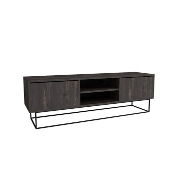 Mueble TV Escape 140 negro marrón oscuro - 854KLN3069