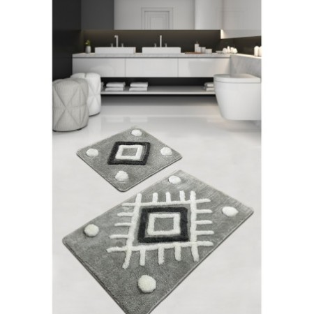 Alfombra de baño Set (2 piezas) Punica  gris