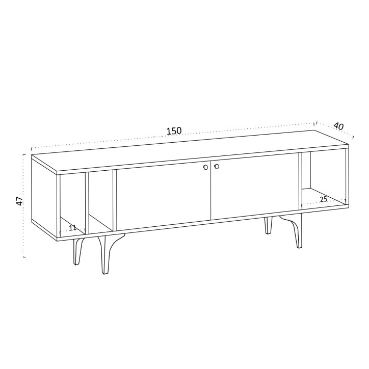 Mueble TV Ankaa roble zafiro