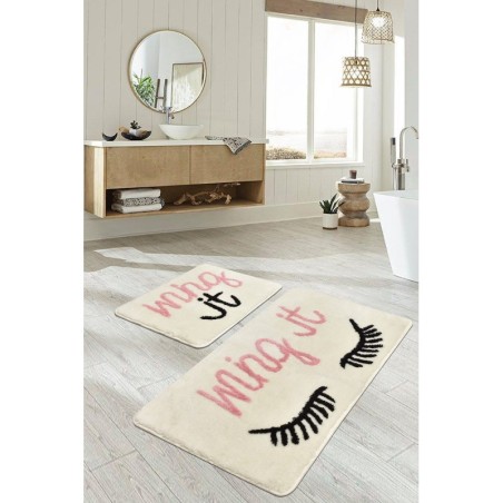 Alfombra de baño Set (2 piezas) Wing  crudo