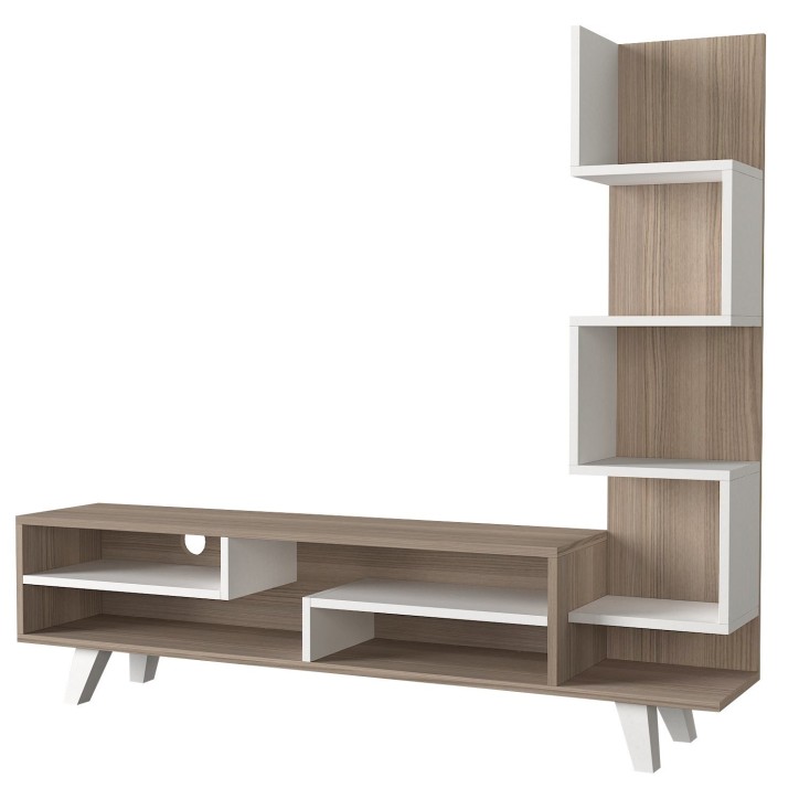 Mueble TV con estante İsabel córdoba blanco