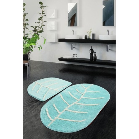 Alfombra de baño Set (2 piezas) Yaprak  multicolor