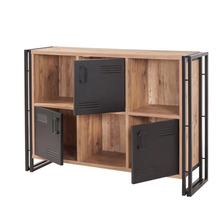 Conjunto de muebles de salón Cosmo -TKM.7 pino atlántico negro