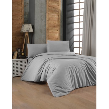 Juego ropa de cama Ranforce King Light Grey gris claro