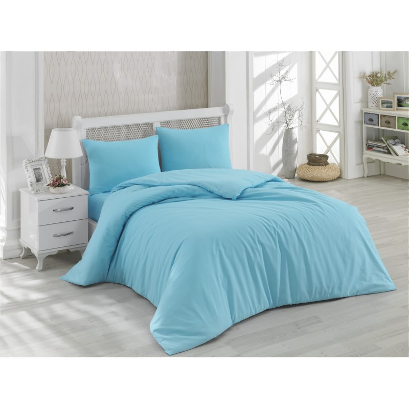 Juego ropa de cama Ranforce King Turquoise turquesa