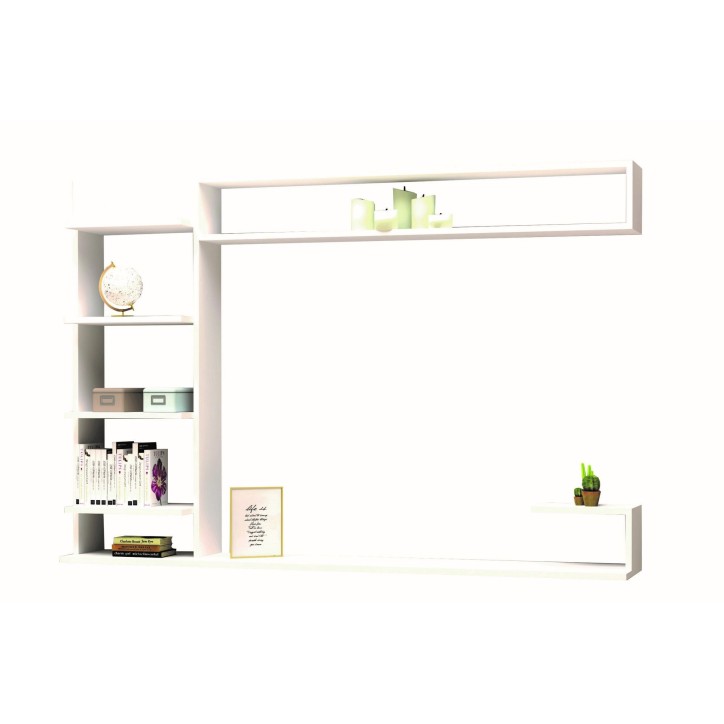 Mueble TV con estante Noble blanco