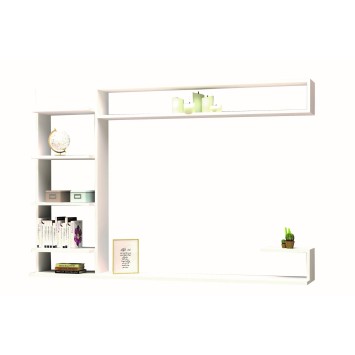 Mueble TV con estante Noble blanco - 835PUQ3062