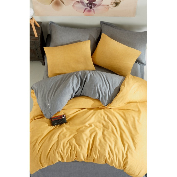 Juego ropa de cama Super King Maxi Color  amarillo