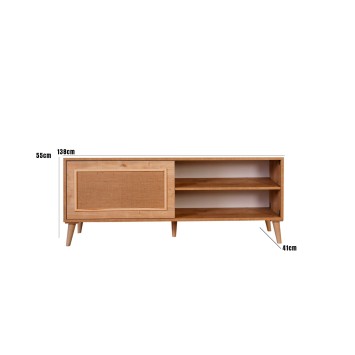 Mueble TV Jüt 140 roble - 998VOW1160