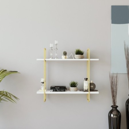 Estante de pared Hagen L2064 blanco oro