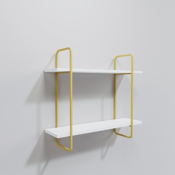 Estante de pared Hagen L2064 blanco oro - 285LCV1284