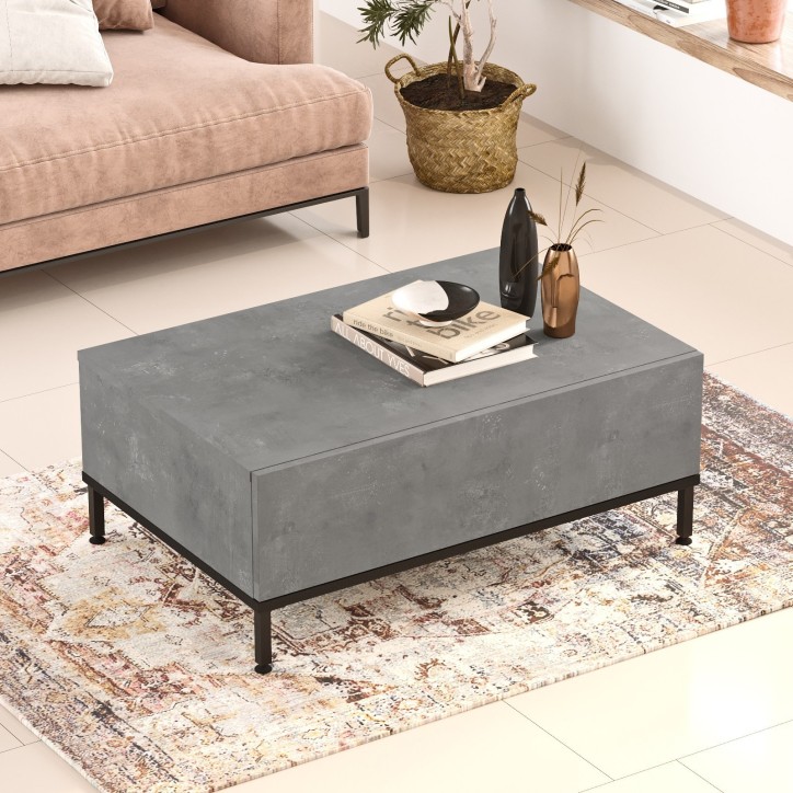 Mesa de centro LV31-RL gris negro