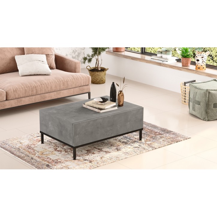 Mesa de centro LV31-RL gris negro