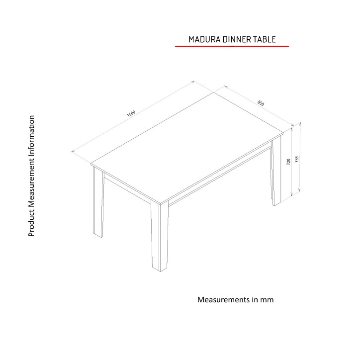 Mesa comedor Madura roble