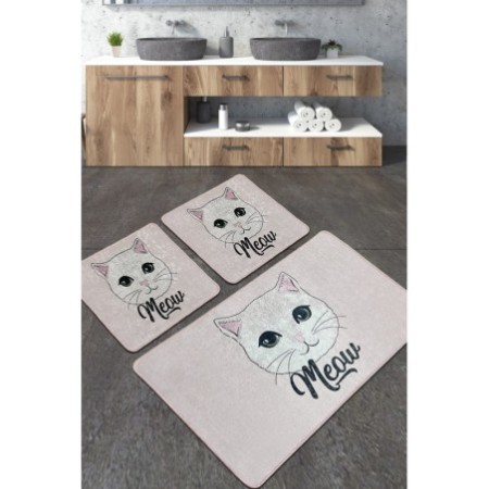 Alfombra de baño Set (3 piezas) Miya Djt multicolor