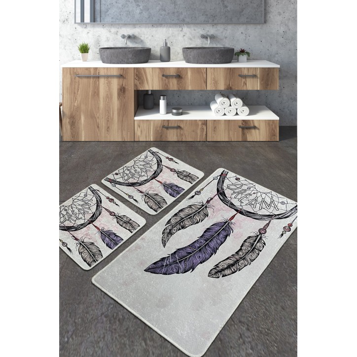 Alfombra de baño Set (3 piezas) Parast Djt multicolor