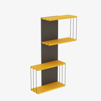 Estante de pared Destan amarillo - 854KLN1731