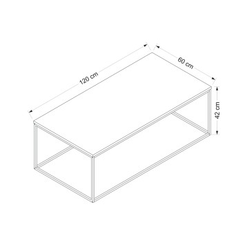 Mesa de centro Tiger blanco - 506MNR1203