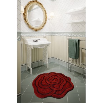 Alfombra de baño Big Rose  rojo