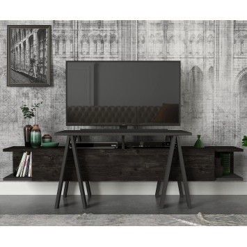 Mueble TV Aspero antracita negro - 804TRH3049