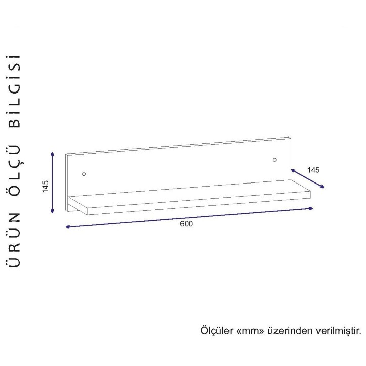 Estante de pared Novella K5 blanco