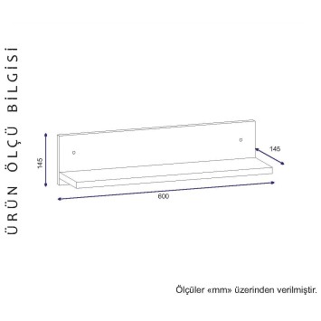 Estante de pared Novella K5 blanco - 756FRN1614