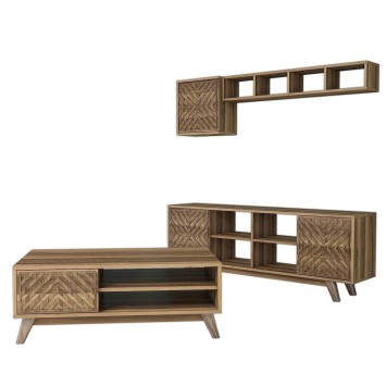 Conjunto de muebles de salón İnci nogal - 845HCT5242