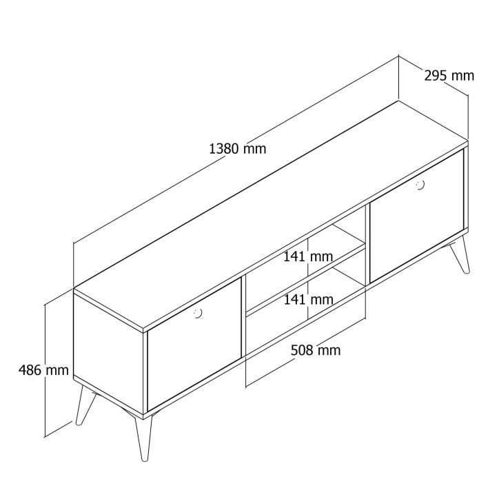 Mueble TV Dolce 1122 roble