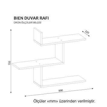 Estante de pared Bien blanco - 731WAT1610