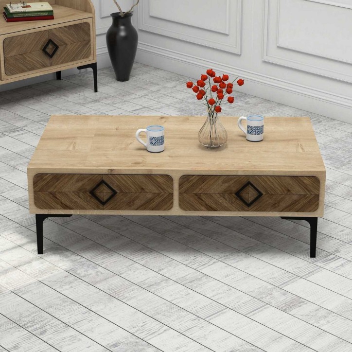 Conjunto de muebles de salón Samba roble