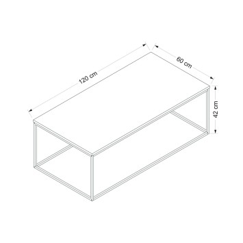 Mesa de centro Tiger antracita - 506MNR1202