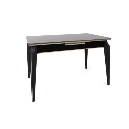 Mesa de comedor extensible Star 981 antracita dorado negro