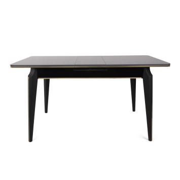 Mesa de comedor extensible Star 981 antracita dorado negro - 974NMB1735