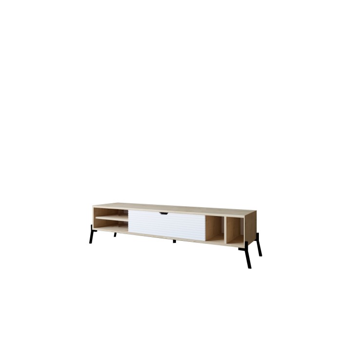 Mueble TV Ponza zafiro roble blanco