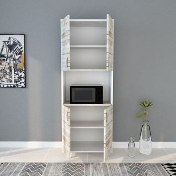 Mueble auxiliar Tasarım-L1196 roble blanco - 285LCV1196