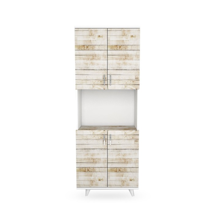 Mueble auxiliar Tasarım-L1196 roble blanco