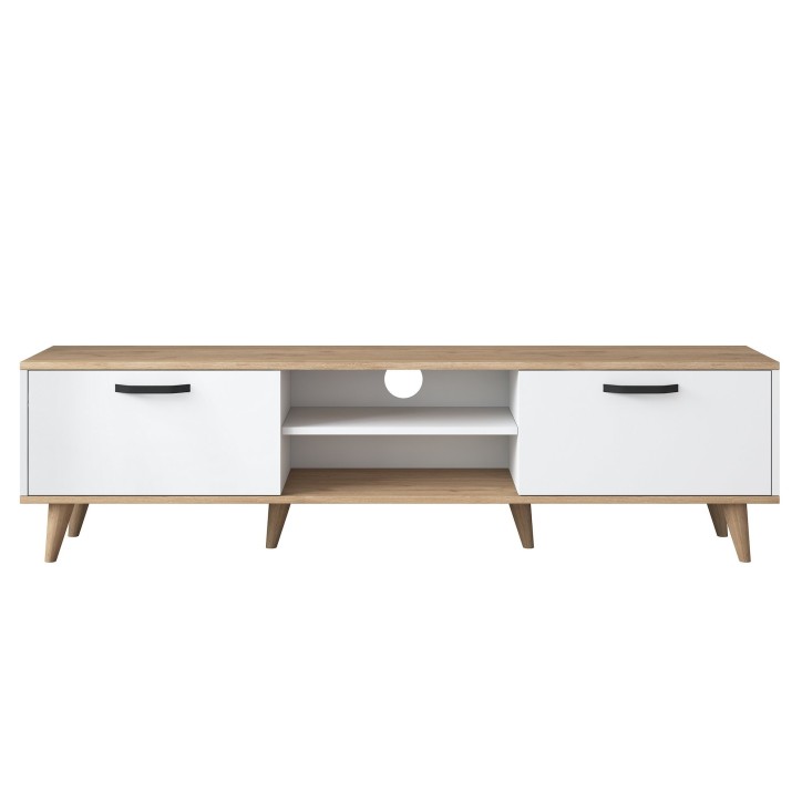 Mueble TV A5-890 nogal blanco