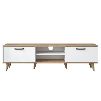 Mueble TV A5-890 nogal blanco - 543WRN1502